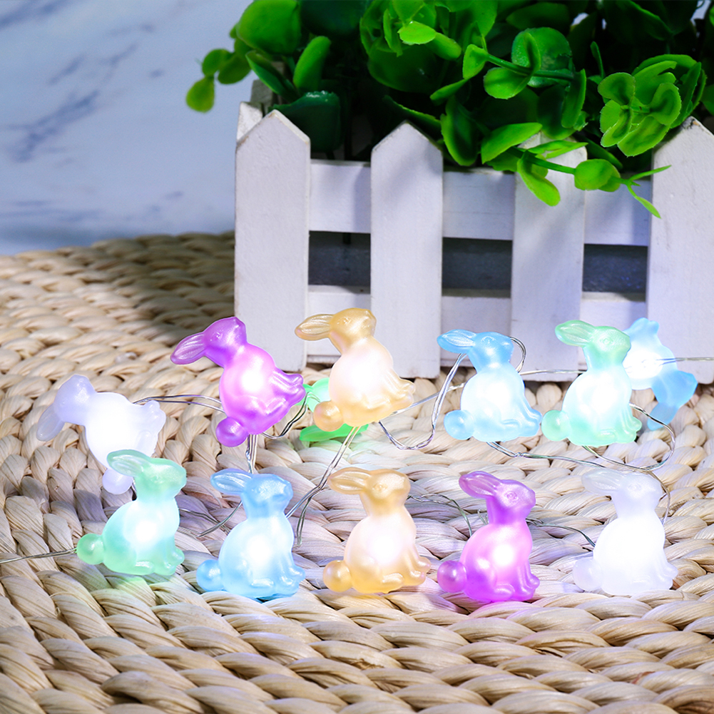 

3 Meters 40 LED Easter Rabbit Carrot Bunny Battery-Curtain String Night Light, 501 Original