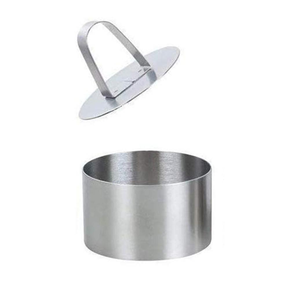 

8pc Stainless steel mousse ring mold cake ring biscuit mold rice, 501 Original