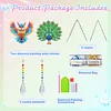 2pcs Owl Peacock Diamond Painting Double-sided Crystal Window Suncatcher Craft Set Birthday Gifts Home Garden Decor Hanging Kit