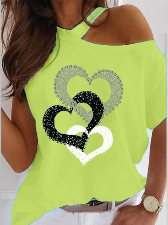 Women Half Sleeve V-neck Solid Color Dress