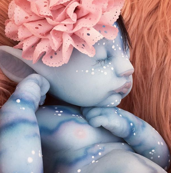 blue alien doll