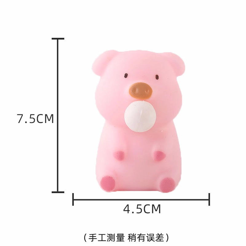 Squishy Toy Christmas Animal Santa Claus Snowman PVC TPR Toys