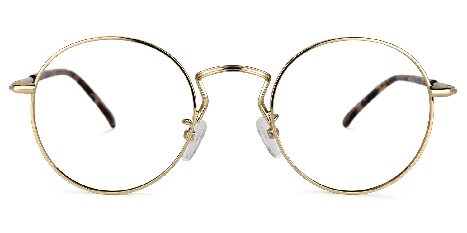 Dandridge Gold Rund Brille Gold