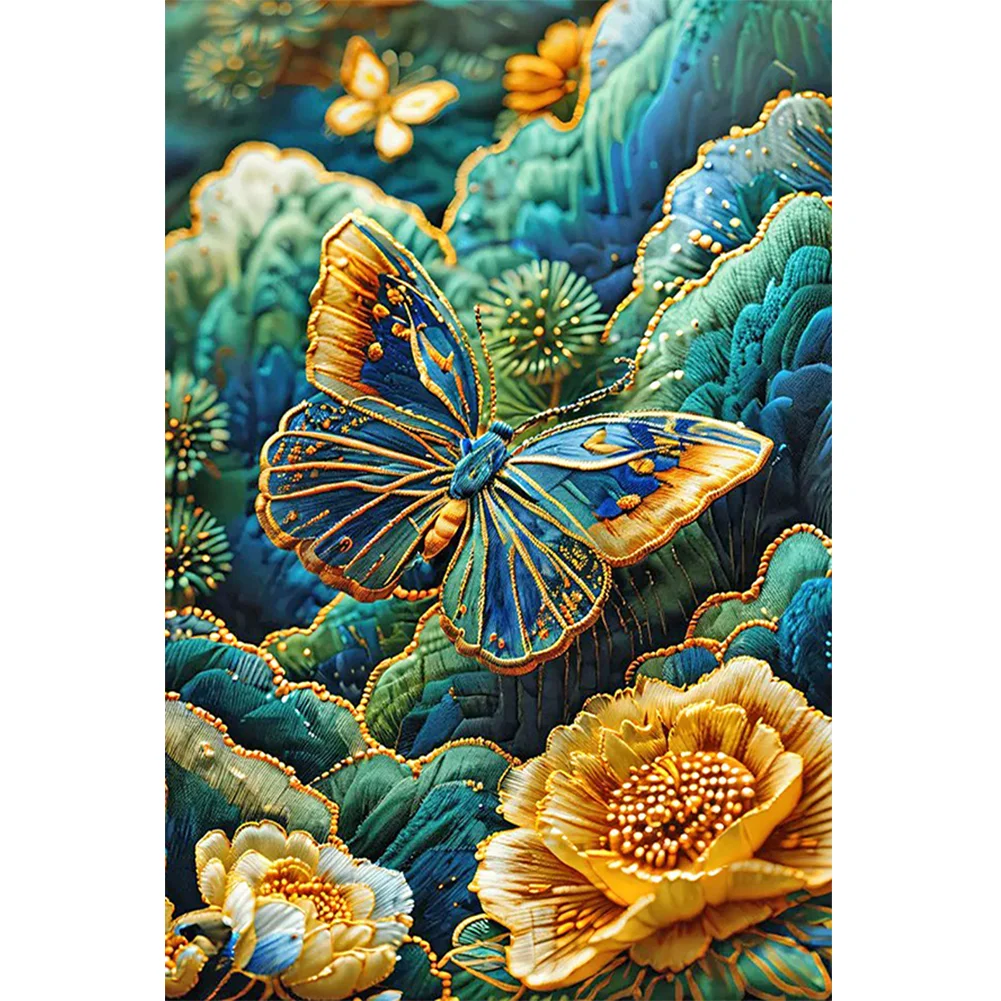 Full Round Diamond Painting - Butterfly(Canvas|40*60cm)