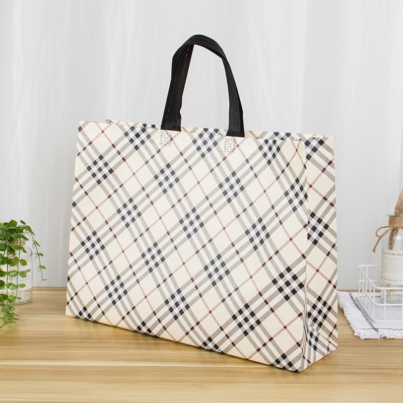 New Internet Celebrity Non-woven Handbag Clothing Shoe Shop Bag Women’s Clothes Gift Shopping Packaging Bag Printed LOGO