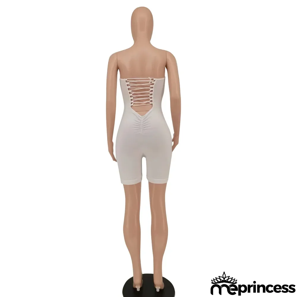 Women Solid Off Shoulder Romper