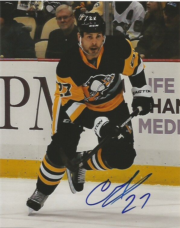 Pittsburgh Penguins Craig Adams Signed Autographed 8x10 NHL Photo Poster painting COA A