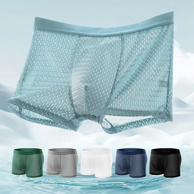 Calzoncini di malla fresca di seda helada【Compre 1 y llévese 2 free】