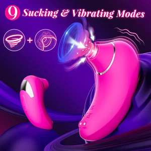 9 Sucking & Vibrating Clitoral Moisture Blower