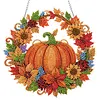 Autumn Halloween DIY Diamond Painting Acrylic Special Shape Pendant Hanging Kit
