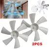 2Pack 6 Inch White Replacement Vent Fan Blades for Bathroom Roof Vent Range Hood