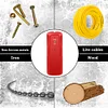 Mini Handheld Wall Detector Metal Wood Studs Depth Tracker Scanner (Red)