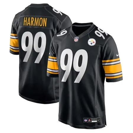 Youth Pittsburgh Steelers #99 Derrick Harmon  Black 2025 NFL Draft First Round Pick Game Jersey