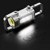 COB+LED Mini Keychain Flashlight USB Rechargeable for Camping Fishing Walking