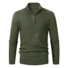 Men's half-zip pullover sweater