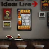 BEER ALWAYS TASTE BETTER IN THE GARAGE - Metal Tin Signs(8*12Inch/12*16Inch) - Bar