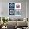 (US Only)4pcs Mandala - Diamond Painting - Partial Special Shaped Drill (Canvas|30*30cm)