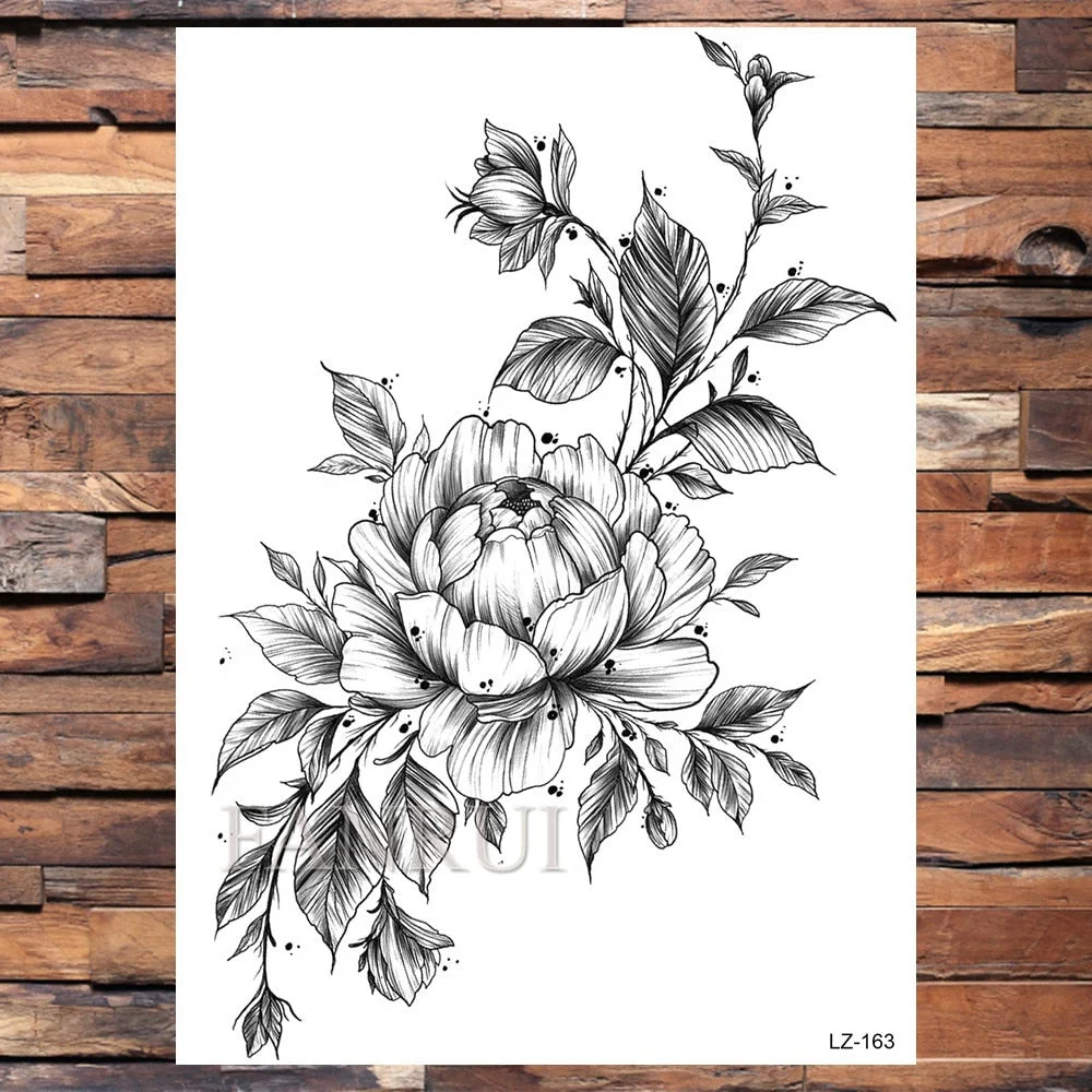 Mighty Lion King Of Beasts Tattoos Temporary Men Women Body Art Fake Tatoo Realistic Tribal Tiger Tattoo Sticker Arm Leg Makeup