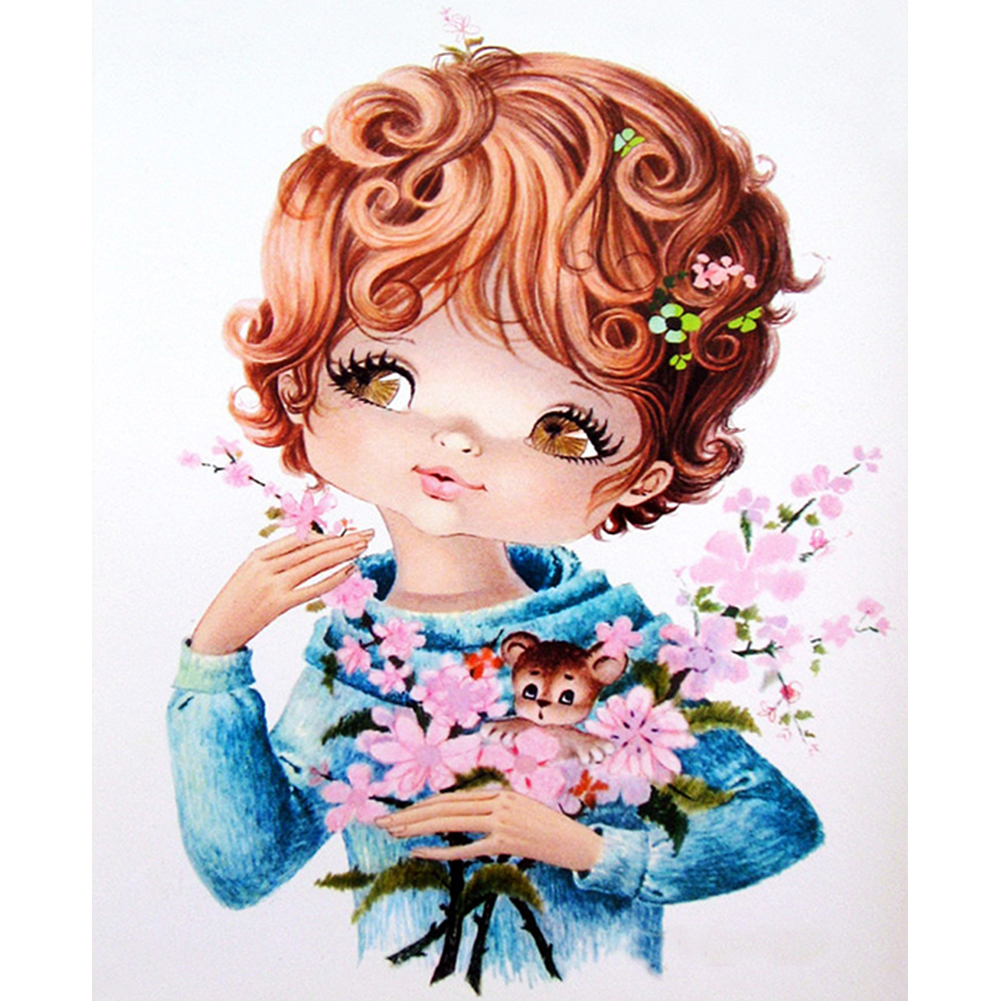 

Big Eyes Doll - Round Drill Diamond Painting - 30*40CM, 501 Original