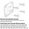 4Pcs Cooler Hinges Screws Set Plastic Hinges with Stainless Steel Screws Set