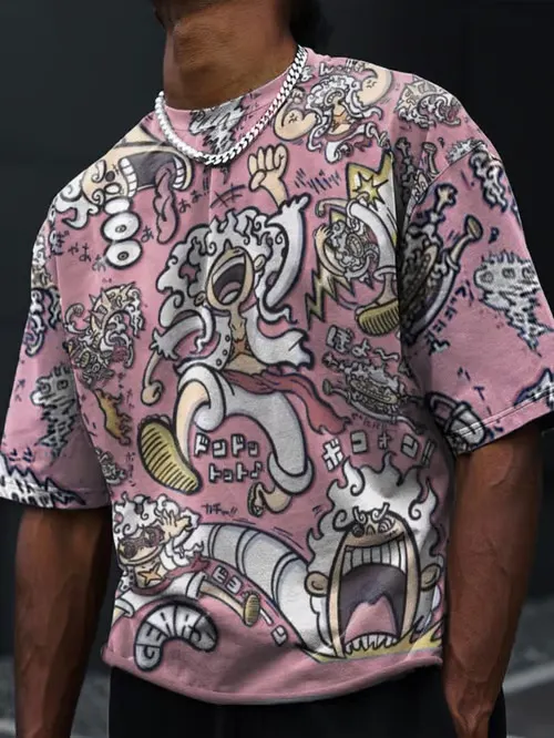 Men's Fashion One Piece THE Sun God Nika T-shirt