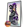 Skull Girl  - Full Round/Square Diamond Painting(80x40cm)