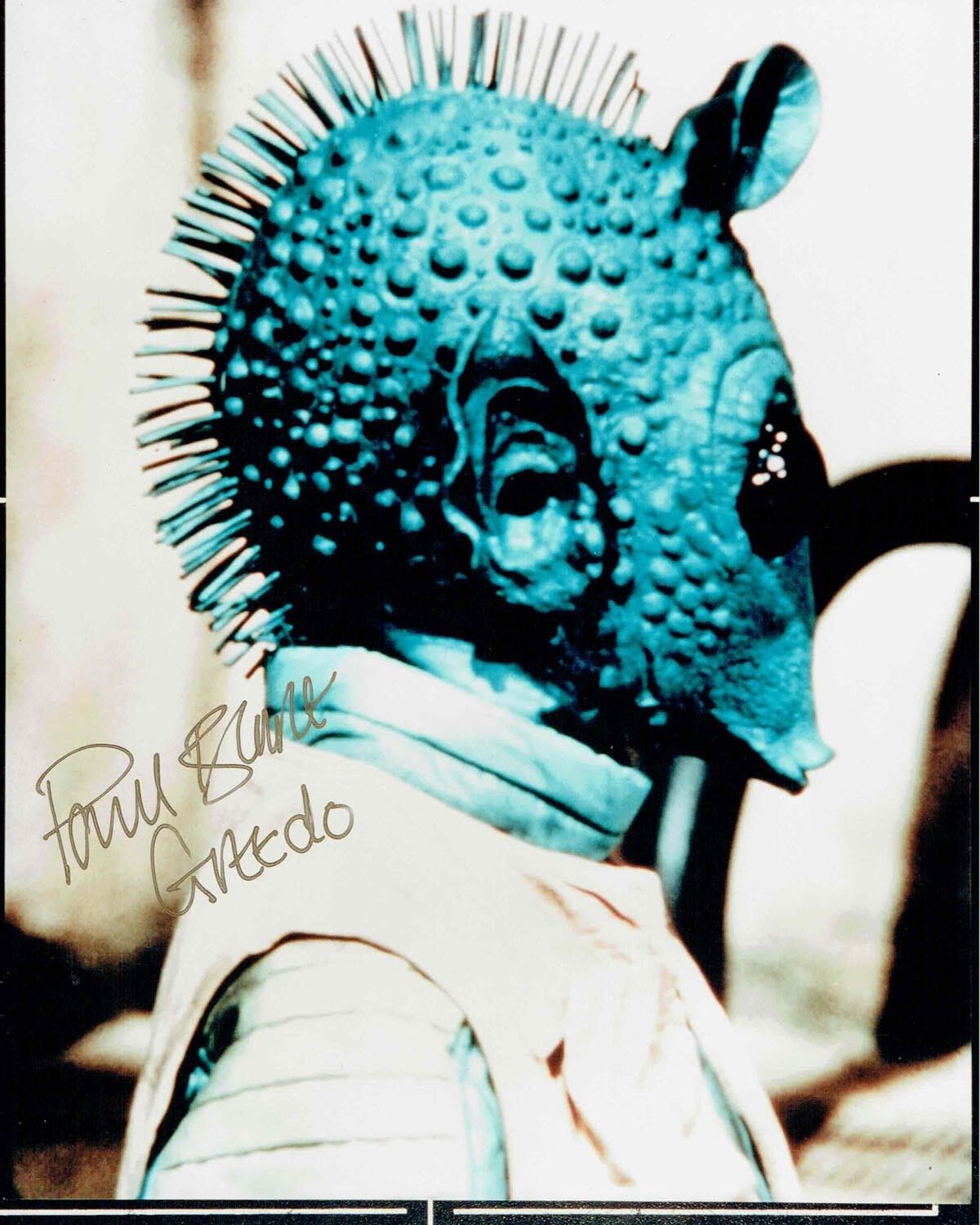 Paul BLAKE SIGNED Autograph 10x8 Photo Poster painting AFTAL COA Greedo Star Wars