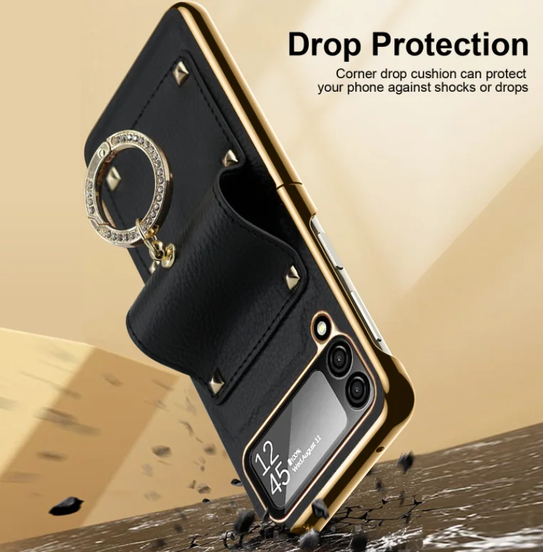 For Samsung Zfilp3/4 Leather Stand Phone Case