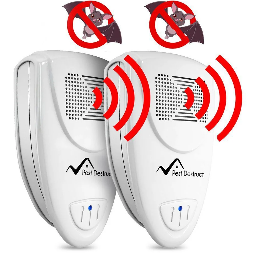 Ultrasonic Bat Repellent PACK of 2 - Get Rid Of Bats In 72 Hours、、sdecorshop