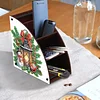 DIY Diamond Painting Kit Triangle Shaped Organizer Box Christmas Lamp Wooden Box