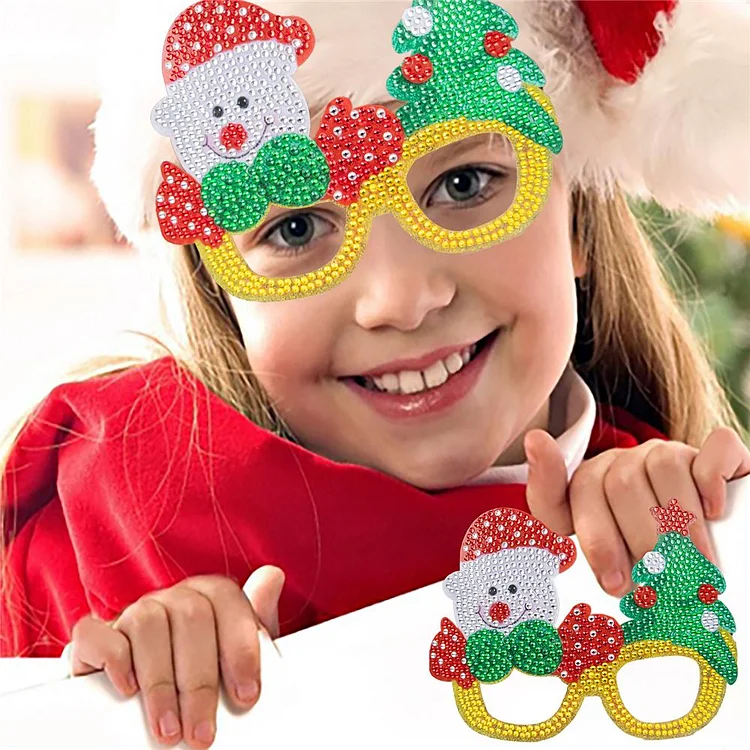 DIY Diamond Painting Christmas Funny Game Glasses | Christmas