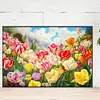5D DIY Full Round Drill Diamond Painting Blooming Tulip Field Kit Home Decor