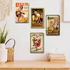 4PCS bi&egrave;re - Panneaux en &eacute;tain m&eacute;tallique(20*30cm/30*40cm) - Bi&egrave;re