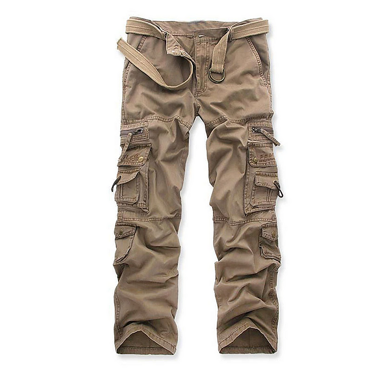 Men's Cargo Pants Hiking Pants Pocket Plain Comfort Breathable Daily