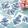 12Pcs Butterfly Bluebird DIY Diamond Painting Greeting Cards for Adults Gifts