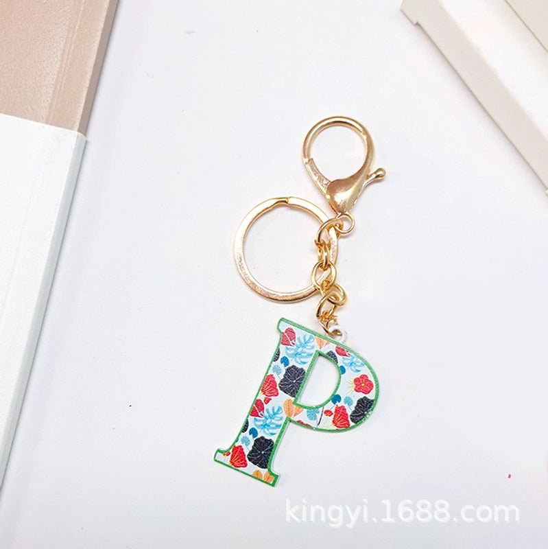 Elegant Streetwear Letter Pu Leather Alloy Women’s Bag Pendant Keychain