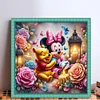 Mickey Winnie And Candle-11CT Stamped Cross Stitch 50*50cm/19.69*19.69in