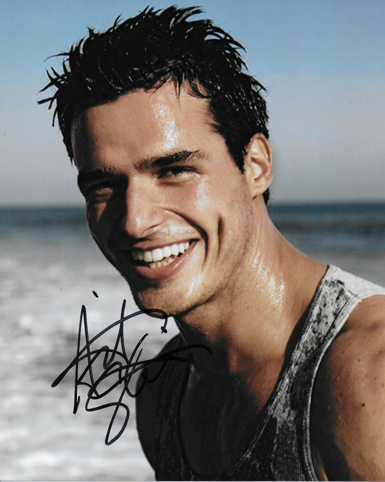 Antonio Sabàto Jr. Original Autographed 8X10 Photo Poster painting - General Hospital