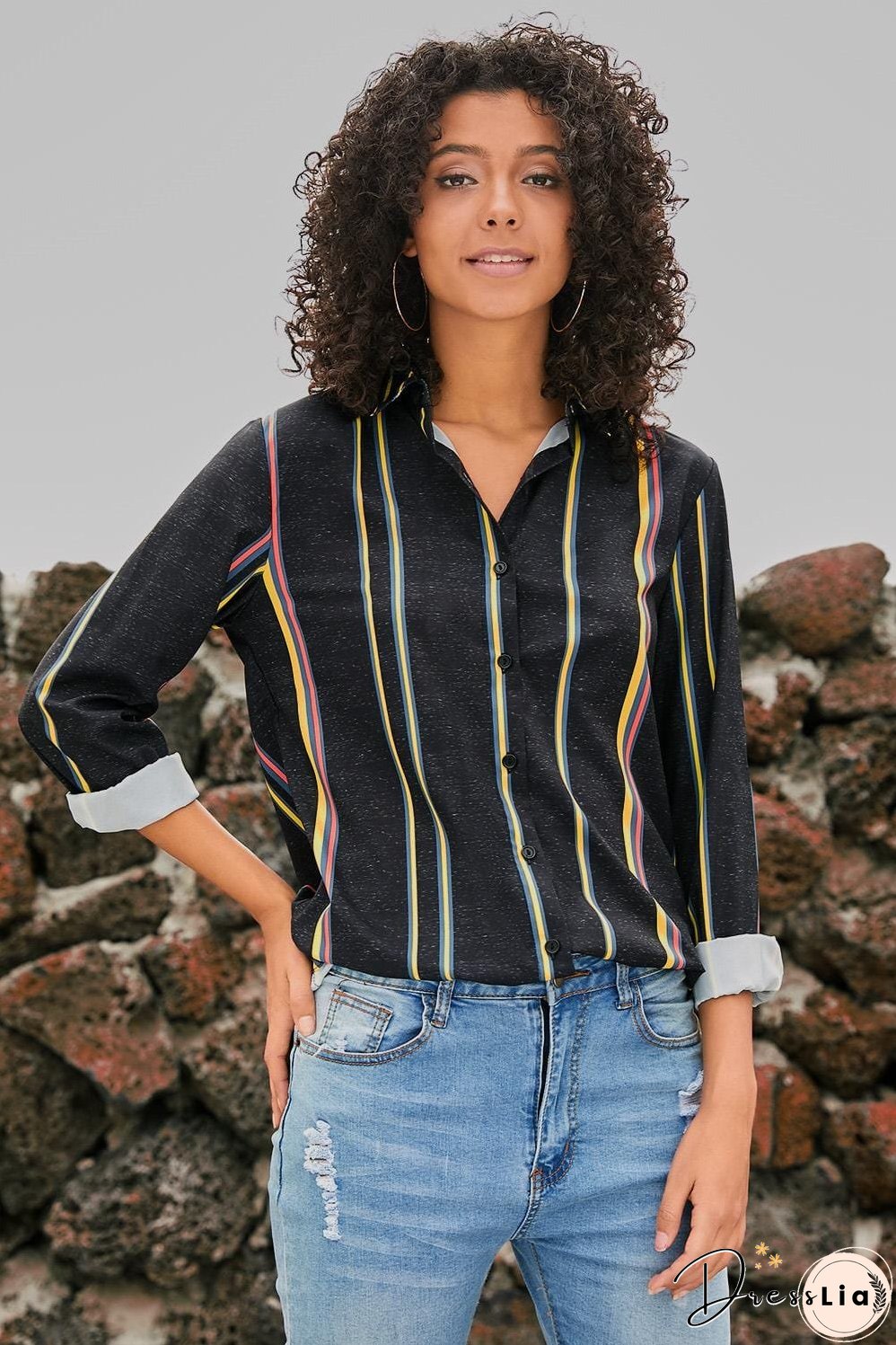 Weekend Casual Striped Shirt