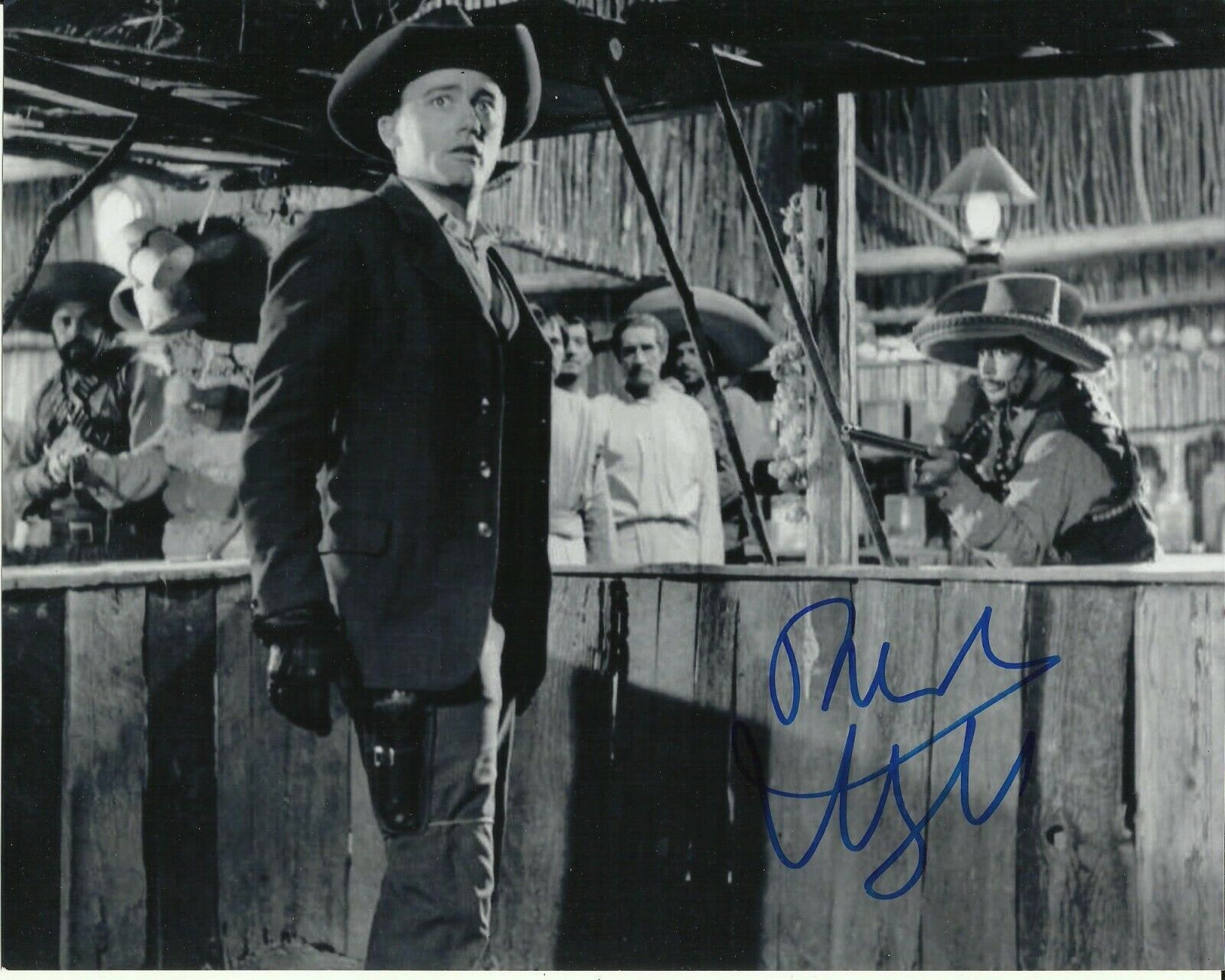 ROBERT VAUGHN SIGNED MAGNIFICENT SEVEN Photo Poster painting UACC REG 242 (2)