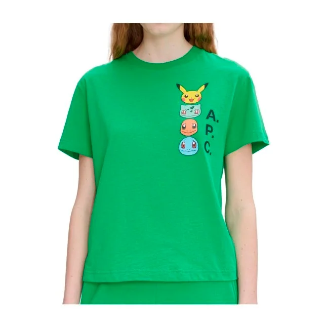 Pokémon × A.P.C.: Green The Portrait T-Shirt - Women