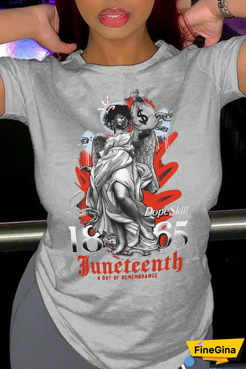 Black Casual Daily Print Patchwork O Neck T-Shirts