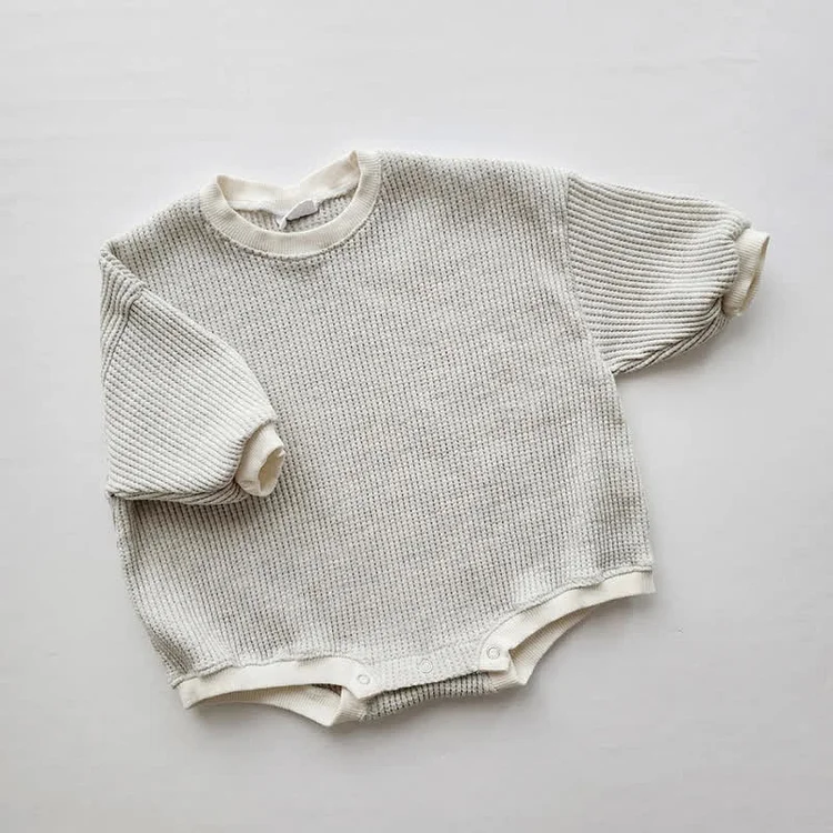 Baby Unisex Crew Neck Loose Bodysuit