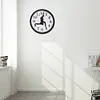 British Comedy Inspired Ministry of Silly Walk Wall Clock Silent Mute Clock