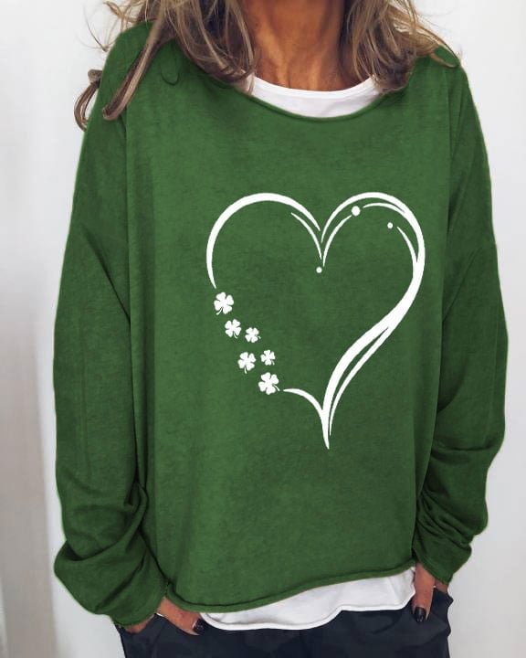St.Patricks Day Shamrock Heart Funny T-shirt