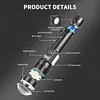 30W LED+COB High Power Flashlight USB Rechargeable 800LM Zoomable Flashlight