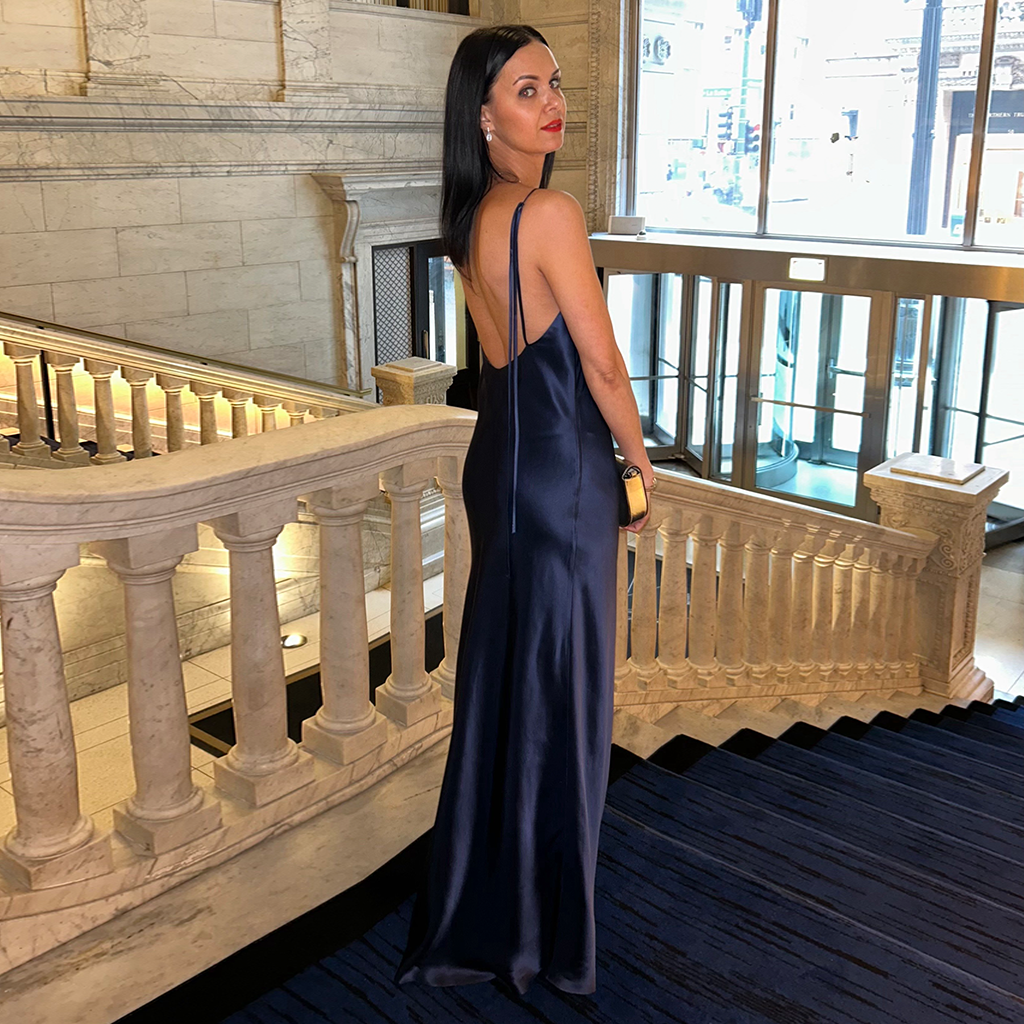 Long Silk Slip Dress Sleeveless For Cocktail Party REAL SILK LIFE