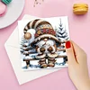 6PCS DIY Diamond Art Greeting Cards Winter Gnome Congratulations Cards & Gifts