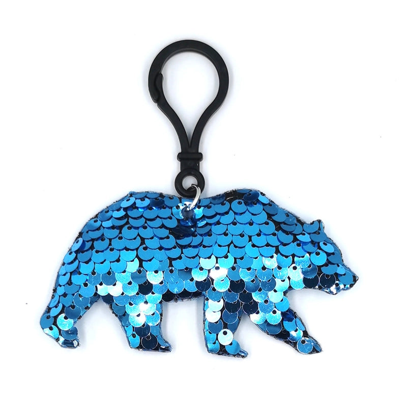 Reflective Sequin Keychain Fashion Cartoon Animal Pendant Bag Pendant