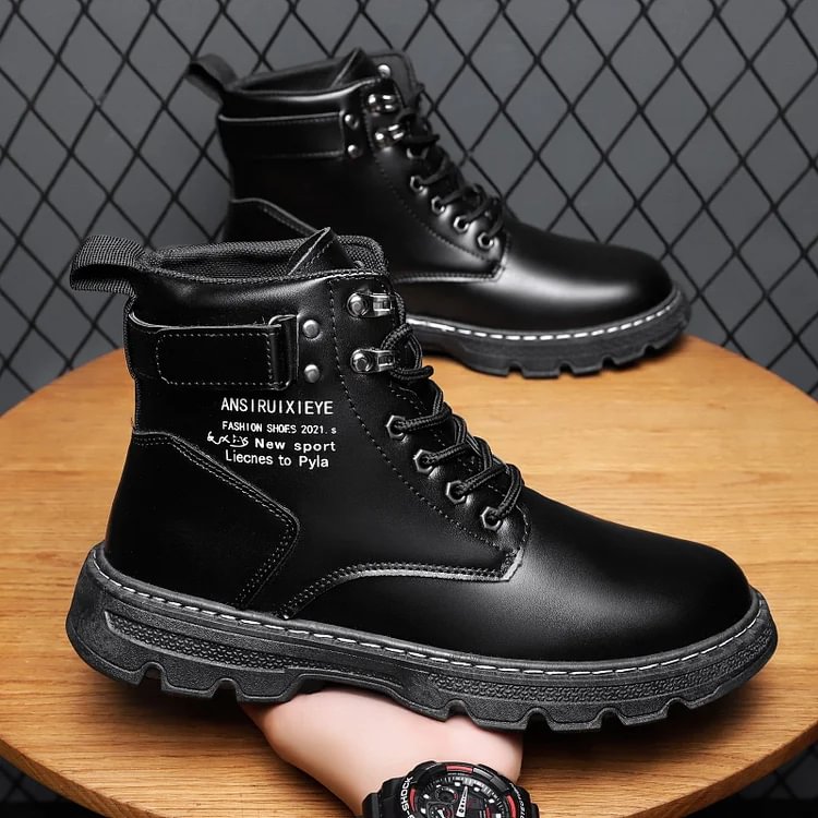 Men's Casual Versatile Genuine Leather Ankle Boots 【Last Day 45% Off 】🔥Buy 2 Free Shipping